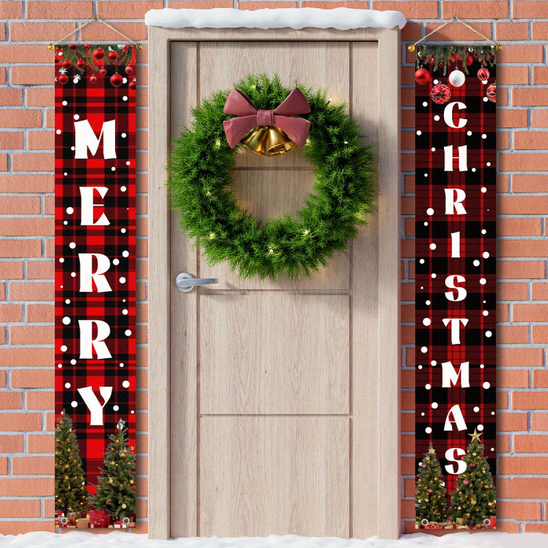Outdoor Power For Wedding - 1pairof2Dflat, Christmas couplet decoration, Christmas theme,