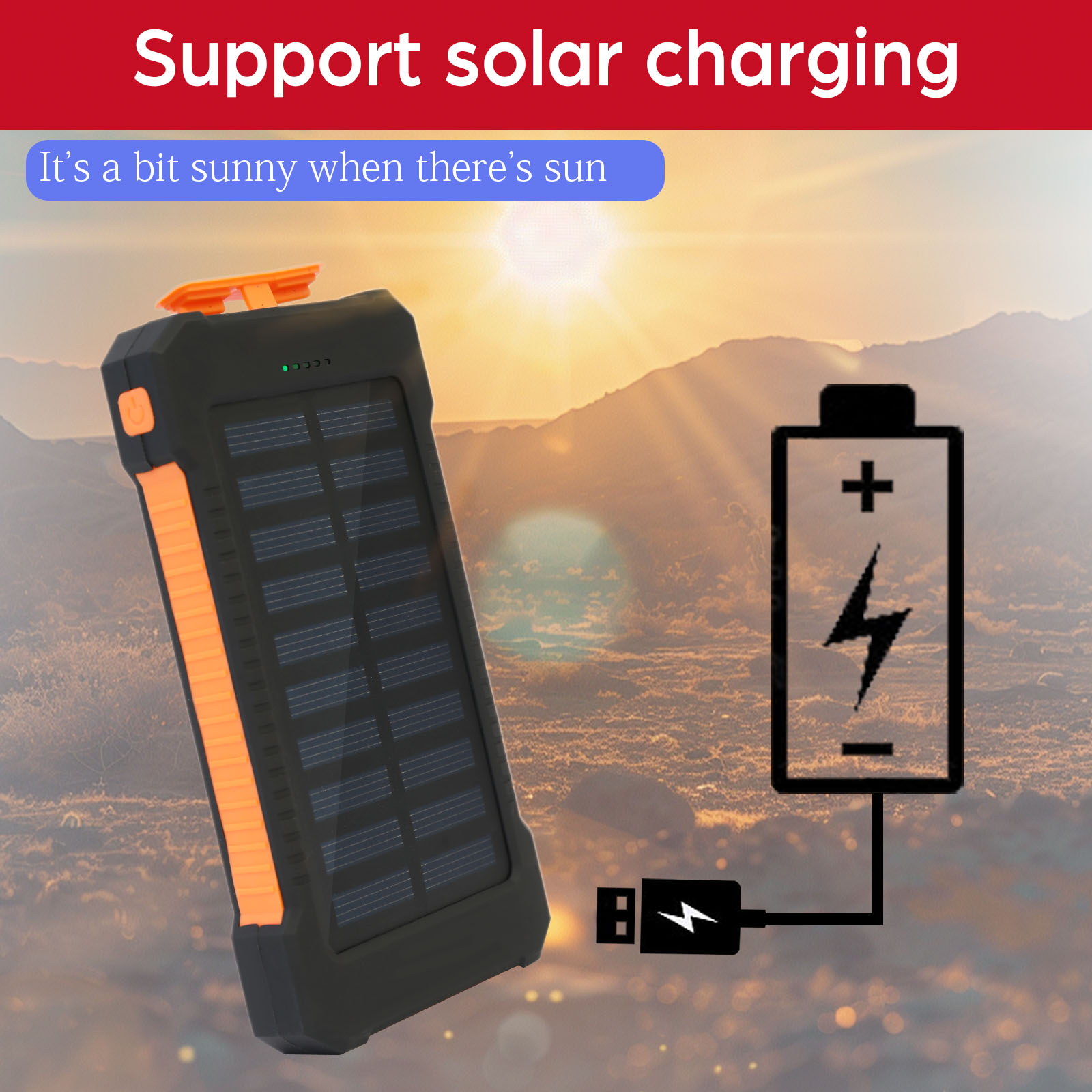 26800mAh Solar Power Bank Wire - đánh giá và giá Outdoor Power Board Box
