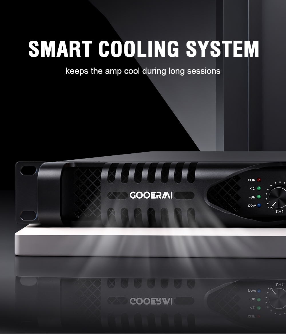 Gooermi DE2300 1U 4-Channel Di - đánh giá và giá Outdoor Power Amplifier
