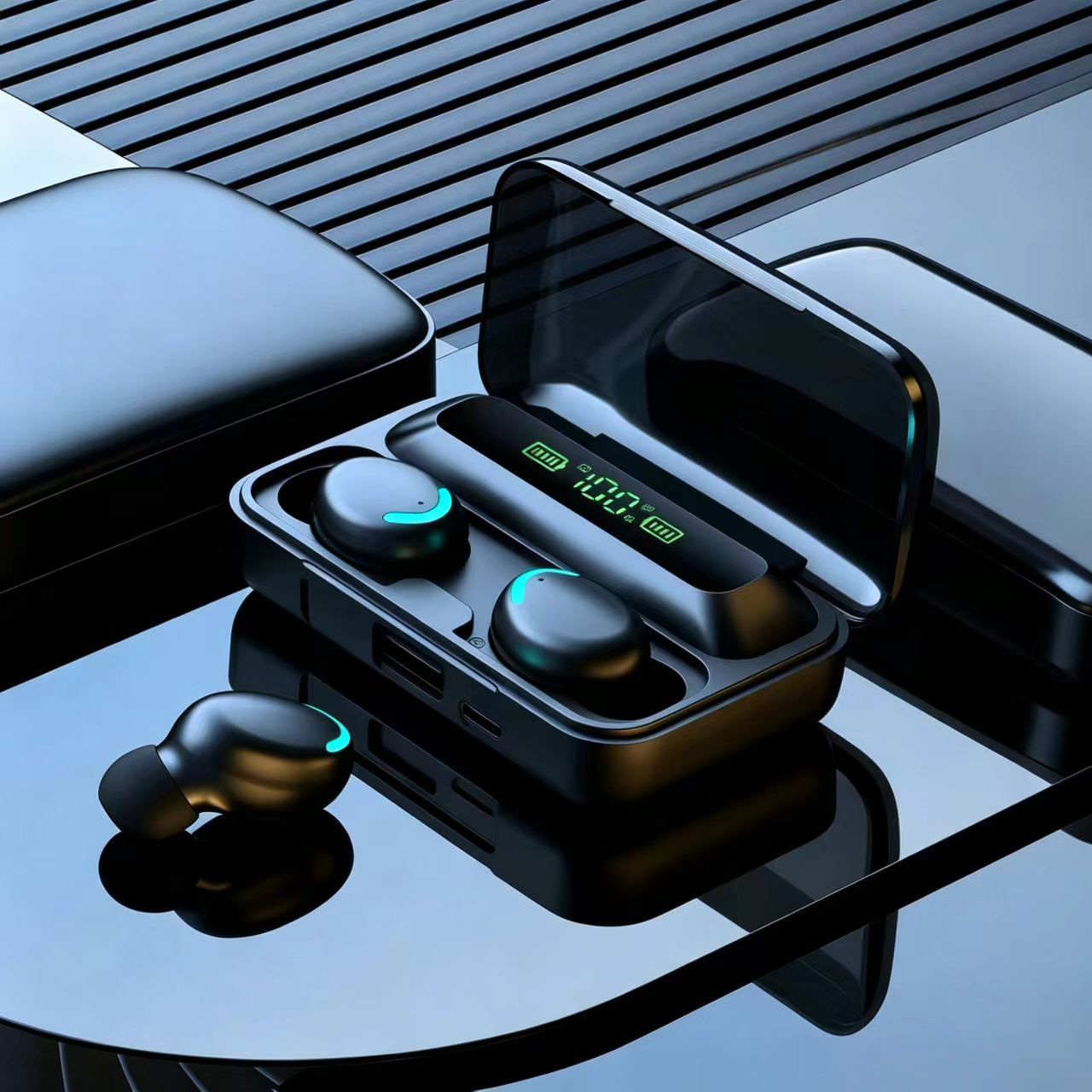 New TWS Bluetooth Earbuds 9D N - đánh giá và giá Outdoor Power Board Box